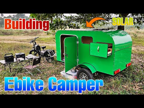 Building a Mini E-Bike Camper Trailer – DIY Ebike MobiHome Detailed Build
