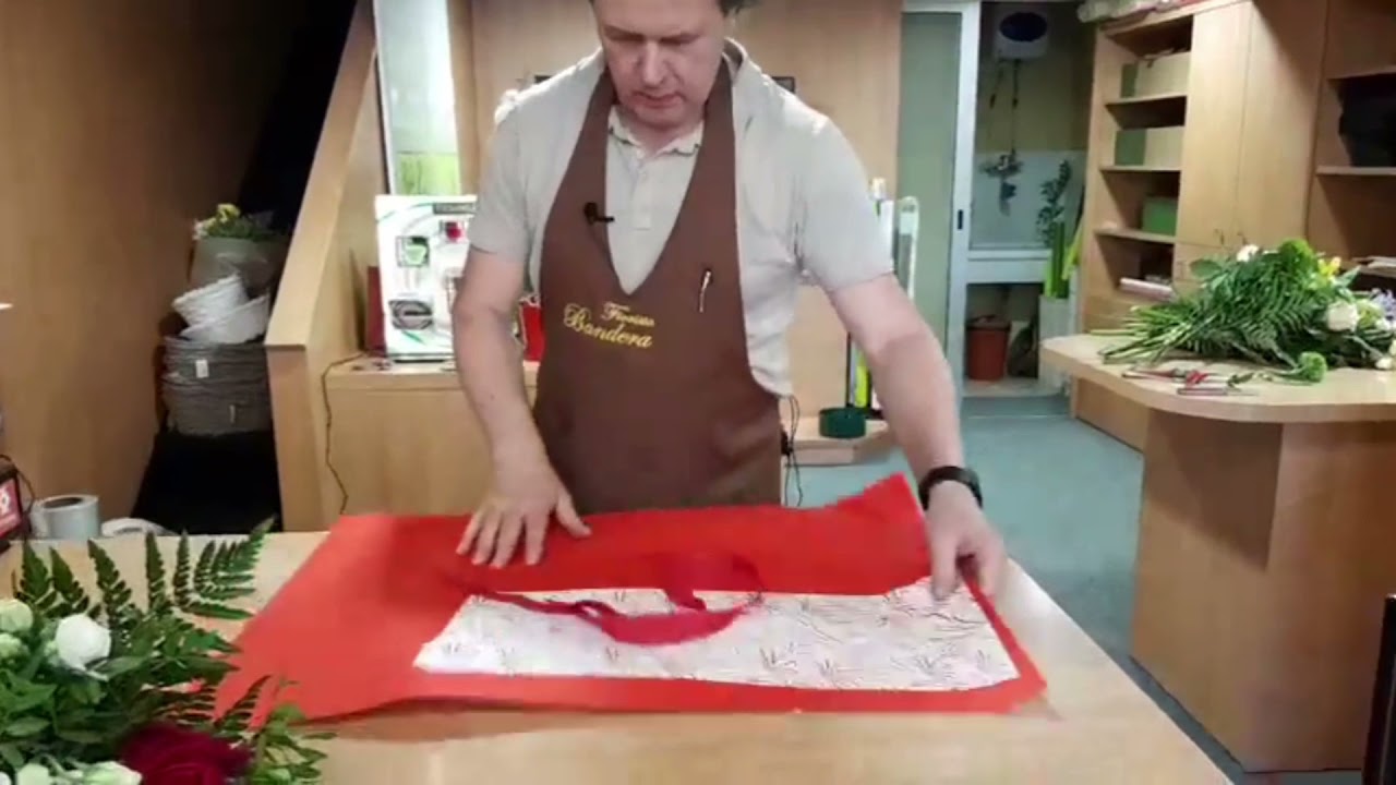 Bouquet e mazzo di fiori con incarto personalizzato. Wrapping ideas