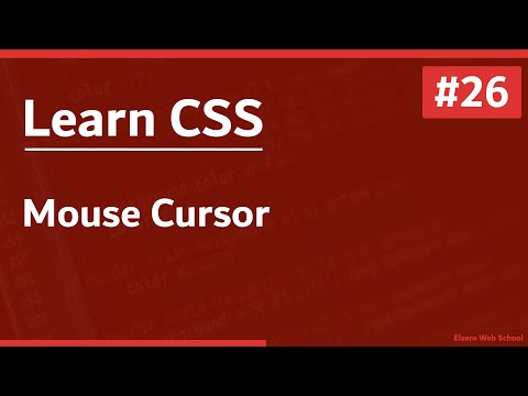 Learn CSS In Arabic 2021 - #26 - Mouse Cursor