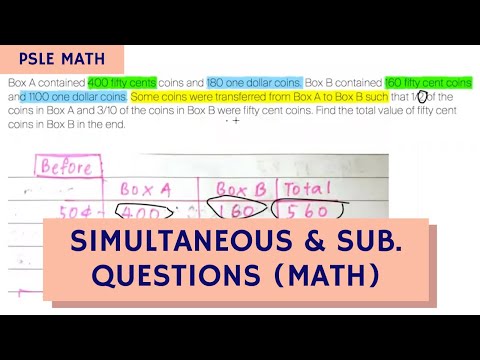 How to Approach Simultaneous & Substitution Questions (TTA PSLE Math Ep 9)