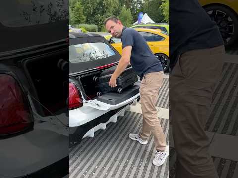 Easy load feature in the Mini Cooper Convertible! 🧳