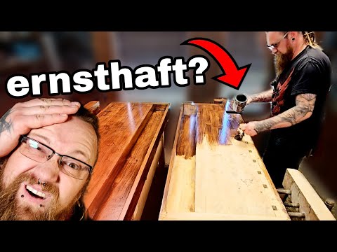 DAS schaut viel besser aus‼️Hobelbank aufarbeiten.