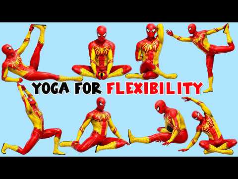 Kids Yoga for Flexibility | Full Body Kids Yoga Spider-Man Morning Routine: Health & Ease
