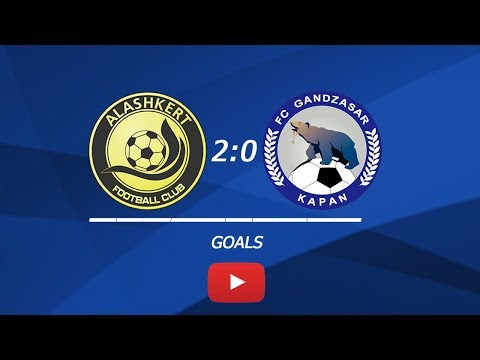 Matchday 8 FC Alashkert Yerevan - FC Gandzasar-Kapan 2-0. Goals