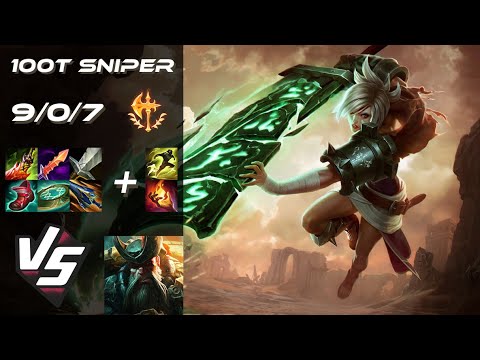 100 Thieves Sniper TOP Riven vs Gangplank - NA Challenger Patch 26.2