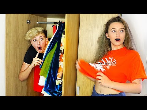 I Spent the Night in my Girlfriends House & She had No Idea... (24 Hour Challenge)