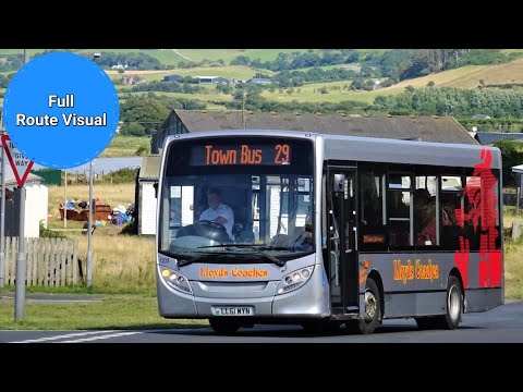 Lloyds Coaches 29 Full Route Visual- Tywyn Town Bus