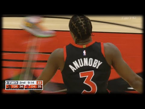 OG Anunoby with the SLICK Spin Move - Raptors vs Bulls