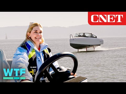 TEST DRIVE: World's Only Electric Hydrofoil Boat Flies Above Water