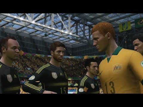 FIFA World Cup 2014: Australia vs Spain (Group B) Simulation (EA FIFA World Cup 2014 Brazil)