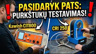 DIY purkštukų testavimo aparatas. Kawish CIT 800 ir CRI 250. Kaip testuoti dyzelinius purkštukus
