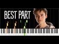 Best Part – Jacob Collier Version / Synthesia Piano Tutorial