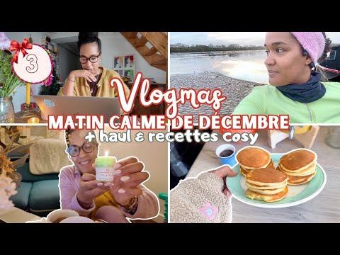 🌲VLOGMAS #3 | Matin calme de décembre, haul et recettes cosy 🍪 + la magie de la manifestation ☕️💫