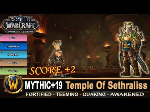 Temple Of Sethraliss Mythic 19 Score +2 Fortified Teeming Quaking Prot Pally Pre-Patch