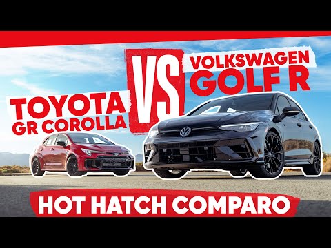 Hot Hatch Comparo! 2025 Toyota GR Corolla vs 2025 Volkswagen Golf R