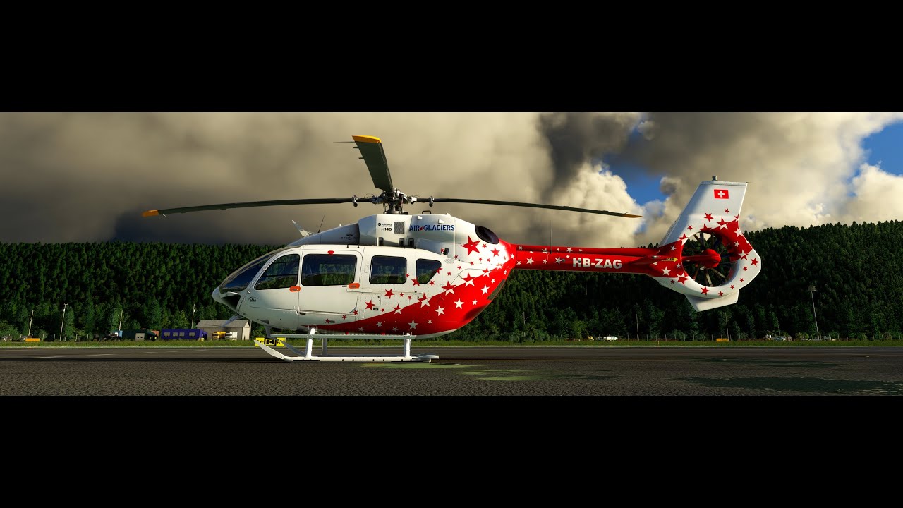 Microsoft Flight Simulator helicopter / Hype Airbus H 145  professional helicopter model review (4K)