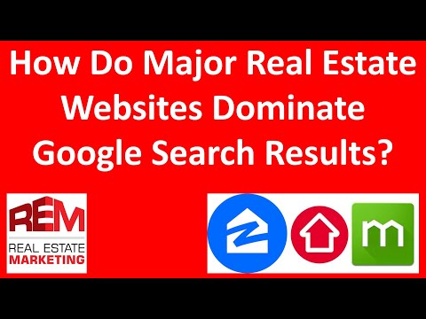 How does realestate.com.au & zillow.com dominate Google search results?