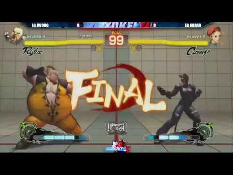 USF4 Toryuken 4 - EG JUSTIN WONG [Rufus] vs EG KBRAD [Cammy]