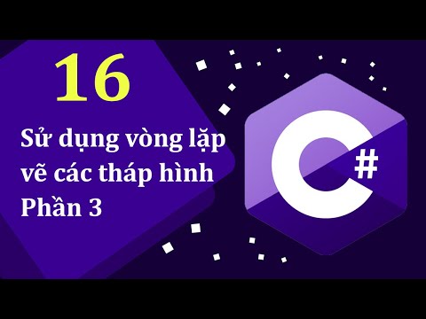 Học C qua bài tập 16 Sử dụng vòng lặp vẽ các tháp hình Phần 3