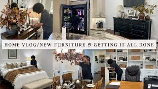 HOME VLOG | GET IT ALL DONE | NEW FURNITURE | DECORATING | COOKING & CLEANING MOTIVATION #homevlog