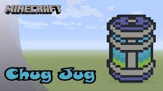 minecraft pixel art tutorial and showcase chug jug fortnite battle royale - pixel art fortnite popo