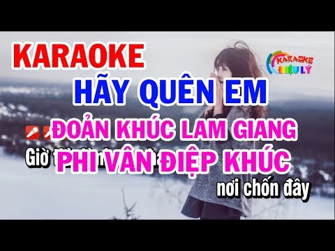 Karaoke Hãy Quên Em | ĐOản Khúc Lam Giang | Phi Vân ĐIệp Khúc