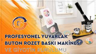 Goldpix Profesyonel Yuvarlak Buton Rozet Makinesi ve Giyotin Kurulumu 