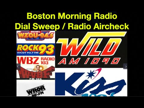 Boston Morning Radio Dial Sweep Aircheck - June 20 1984