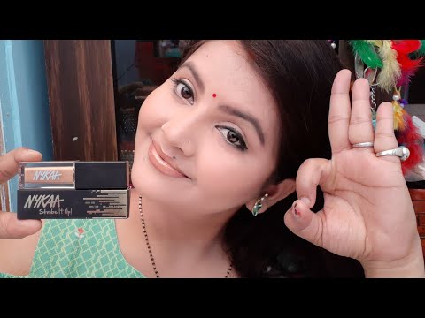 Nykaa strobe it up ! High shine lipgloss review and demo | multi tasking golden gloss for Indianskin Video