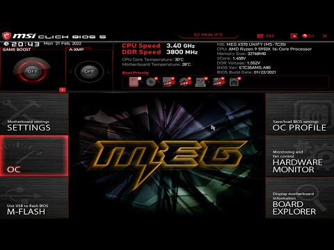 Ryzen 9 5950X Bios Settings And Benchmarks | MSI X570 Unify | RTX 3090