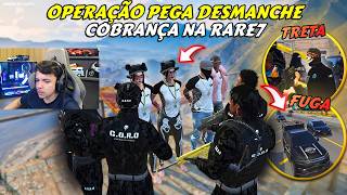 COBRANÇA NA RARE7! | OPERAÇÃO PEGA DESMANCHE E TRETA COM A PM - BKINHO RP CLIP'S