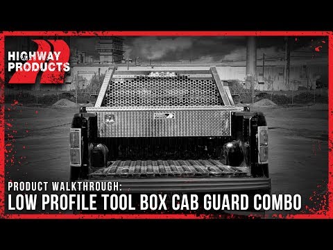 Highway Products | Low Profile Toolbox Cab Guard Combo