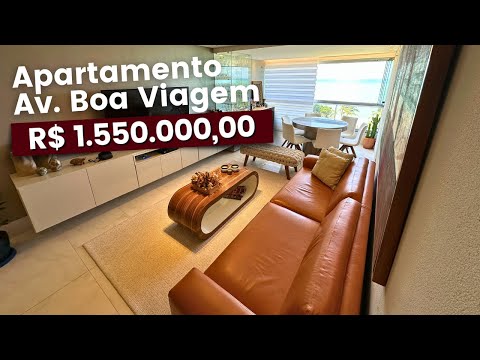 Luxury Beachfront Apartment in Boa Viagem | 189m², 4 Bedrooms, Decorated and Exclusive!