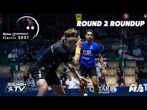 Squash: Qatar QTerminals Classic 2021 - Round 2 Roundup [Pt.2]
