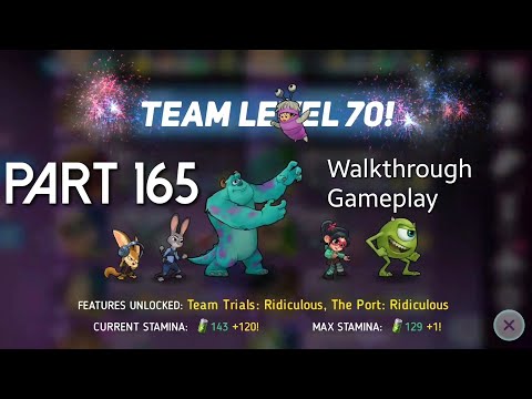 Disney Heroes Battle Mode TEAM LEVEL 70 / HERO DISK PART 165 Walkthrough Gameplay - Android/iOS