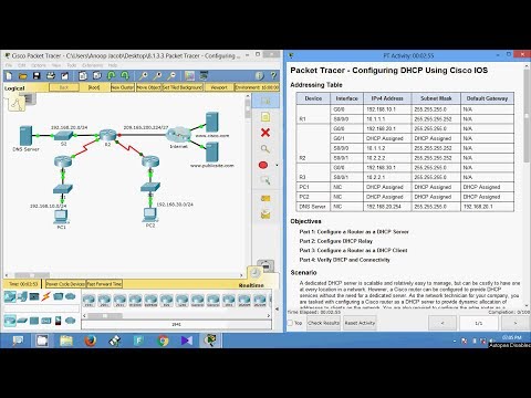 8.1.3.3 Packet Tracer - Configuring DHCPv4 Using Cisco IOS