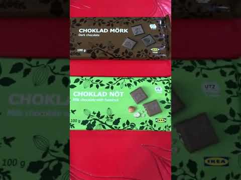 Ikea Dark Chocolate And Milk Chocolate With Hazelnut | Product Produced In Spain