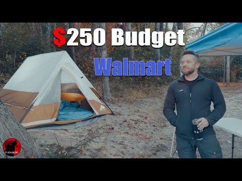 The Best Camping Gear At Walmart? - Camping with ONLY Budget Gear From Walmart