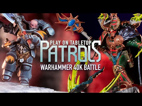 Space Wolves vs Thousands. Combat Patrol. Stephanie's back and takes on Mubin.