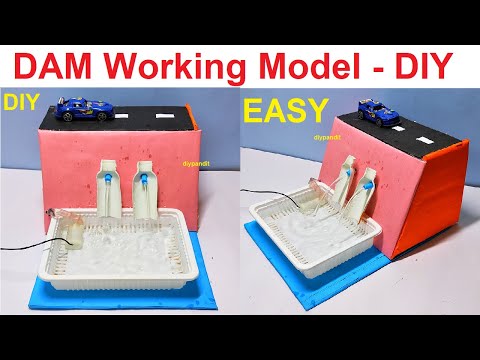 dam working model for science project exhibition new innovative design diy howtofunda