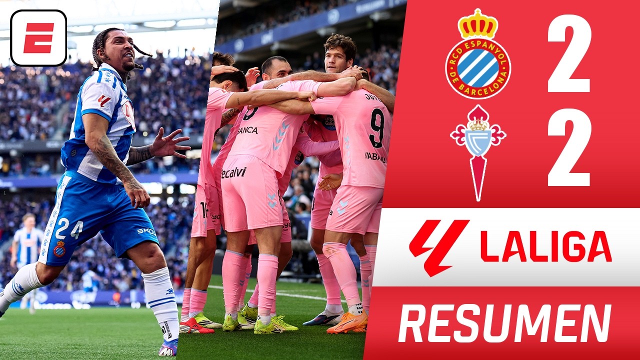 CELTA DE VIGO rescató empate agónico ante ESPANYOL en un PARTIDAZO con final de infarto | La Liga