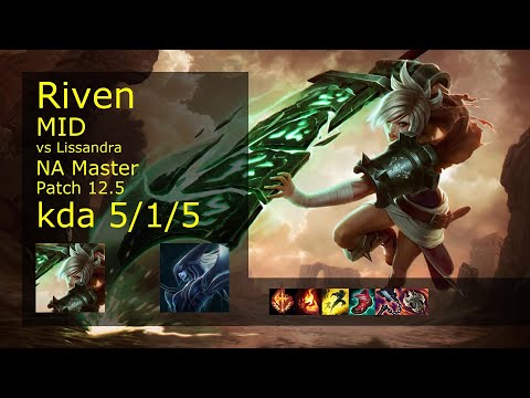 Rank 1 NA Riven Mid: Riven vs Lissandra