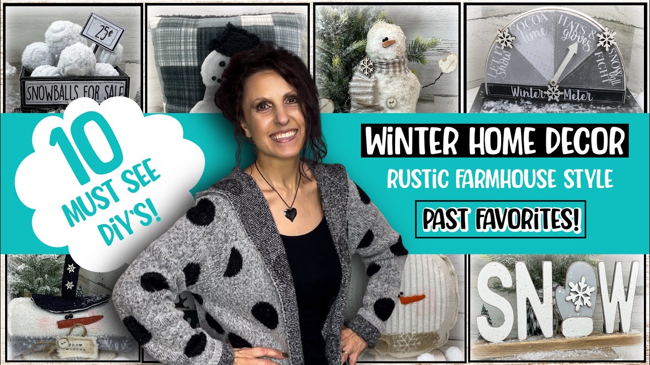 Winter Wonderland: 10 DIY Rustic Farmhouse Home Decor Craft Ideas To Try | DIY Winter Crafts