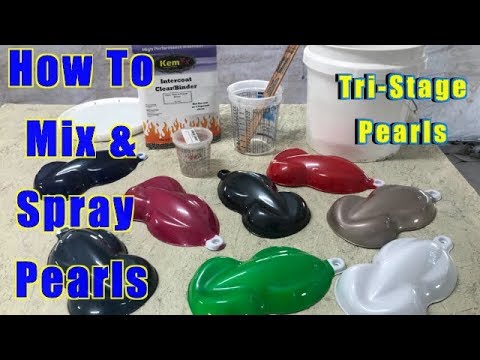 How To Mix & Spray Pearl Paint - Metal Flake - Chameleon Color Shift - Dry Pearl Pigment - UreChem