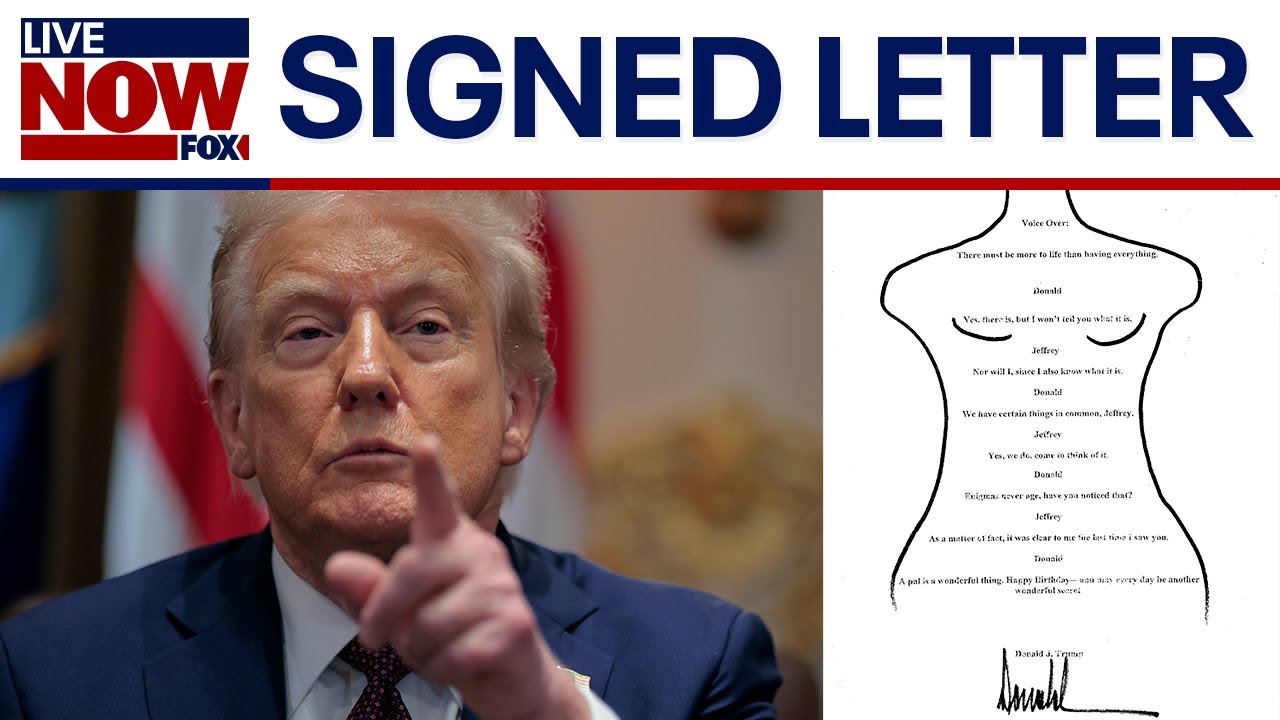 RELEASED: Epstein letter with alleged Trump signature released by Congress