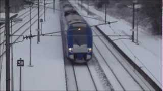 preview picture of video 'Passage de deux Bombardier Z24500 à la gare SNCF de Maizières-lès-Metz'
