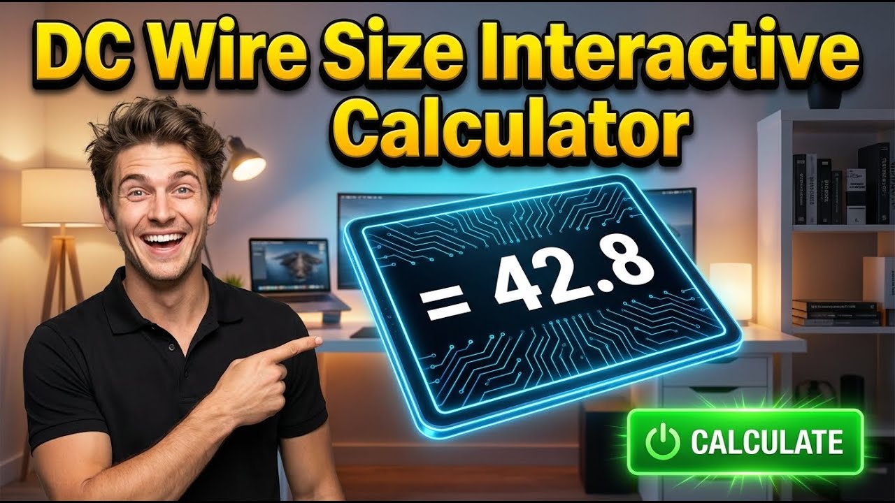 DC Wire Size Interactive Calculator