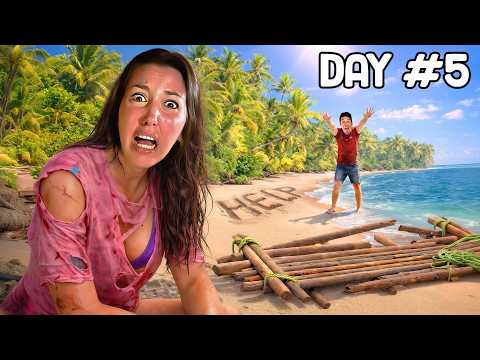 L' ULTIMO CHE SCAPPA DALL' ISOLA DESERTA PIÙ PICCOLA DEL MONDO VINCE! 🏝️ Viviamo nella MINI ISOLA