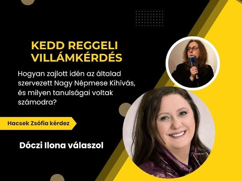 Villáminterjú: Dóczi Ilona válaszol