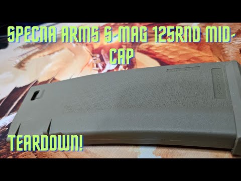 Specna Arms S-Mag 125rnd Mid-Cap Magazines for M4/AR-15. Teardown!